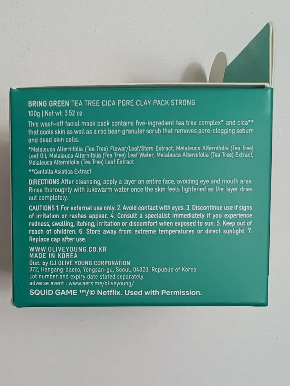 BringGreen Tea Tree Cica Pore Clay Pack Strong
